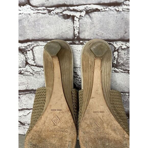 Donald J. Pliner Fenda Beige Tan Elastic Pointed Heel Mules Women Sz 9M US/40EU - Picture 13 of 16